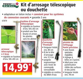 Norma Kit d'arrosage télescopique ou douchette offre