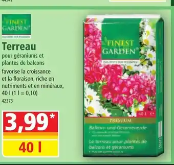 Norma FINEST GARDEN Terreau offre