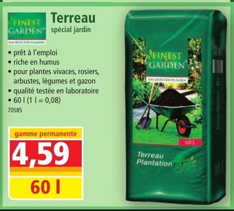 Norma FINEST GARDEN Terreau spécial jardin offre