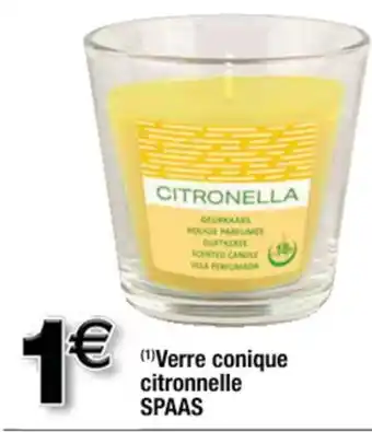 Verre conique citronnelle