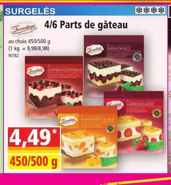 Norma Furstendasse 4/6 Parts de gâteau offre