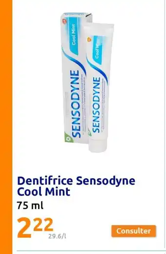 Action Dentifrice Sensodyne Cool Mint 75 ml offre