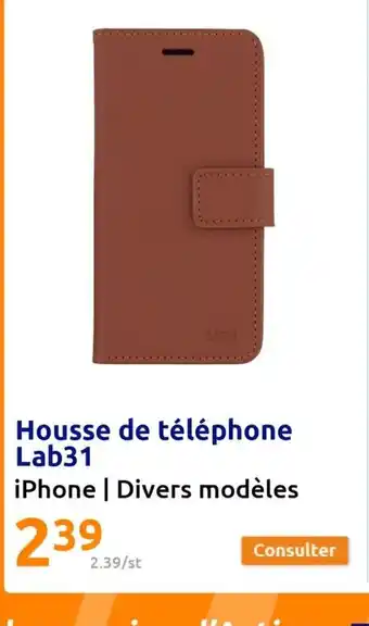 Action Housse de téléphone Lab31 offre