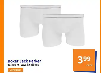 Action Boxer Jack Parker Tailles M - XXL | 2 pièces offre