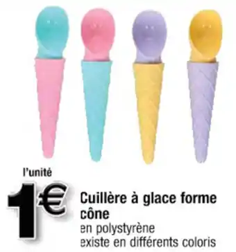 Cora x Carrefour Cuillère à glace en forme de cône offre