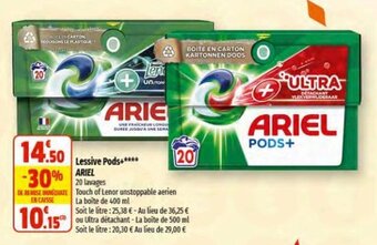 Coccinelle Express Lessive Pods+**** ARIEL offre