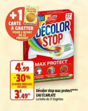 Décolor stop max protect**** La boîte de 27 lingettes