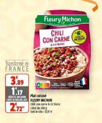 Coccinelle Supermarché Plat cuisiné FLEURY MICHON offre