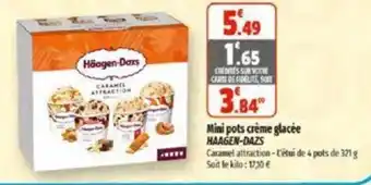 Coccinelle Supermarché Mini pots crème glacée HAAGEN-DAZS offre