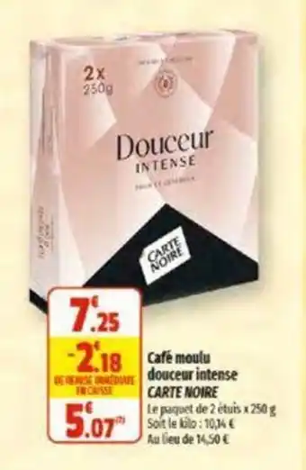 Coccinelle Supermarché Cafe moulu douceur intense CARTE NOIRE offre