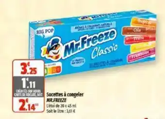 Sucettes à congeler MR.FREEZE