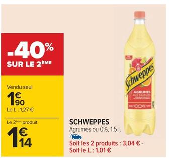 Carrefour Schweppes offre