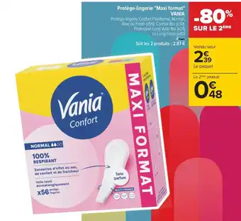 Carrefour Vania protège-lingerie maxi format offre