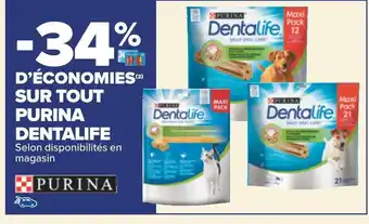 Carrefour Purina dentalife -34% d’économies sur tout purina dentalife offre