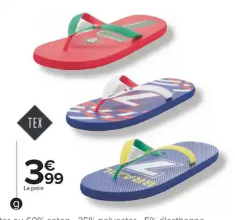 Carrefour Tex tong pays homme offre