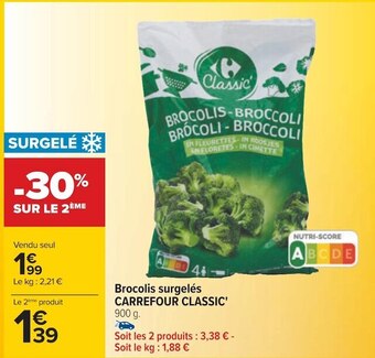 Carrefour Carrefour classic' brocolis surgelés offre