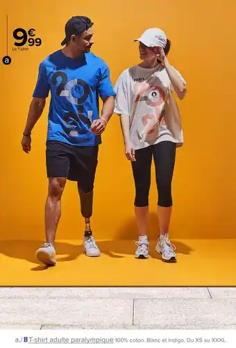 Carrefour T-shirt adulte paralympique offre