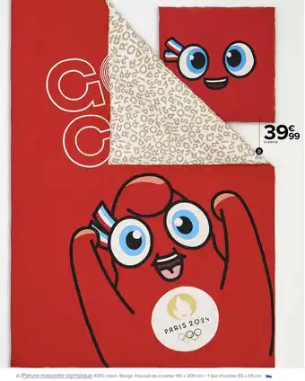 Carrefour Parure mascotte olympique offre