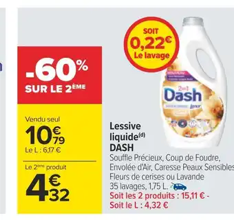 Carrefour Dash lessive liquide(d) offre