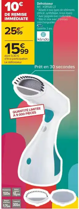 Klindo défroisseur