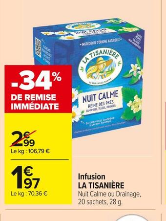 Carrefour Market La tisanière infusion offre