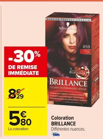 Carrefour Market Brillance coloration offre