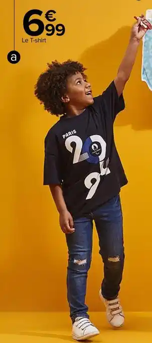 Carrefour T-shirt enfant olympique ou paralympique offre