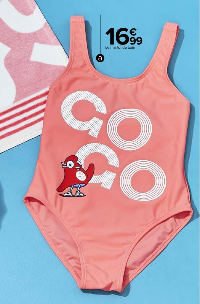 Maillot de discount bain fille carrefour