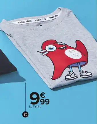 Carrefour Market T-shirt enfant mascotte olympique offre