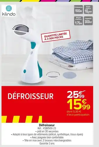 Klindo défroisseur