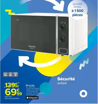 Carrefour Market Hotpoint micro-ondes offre