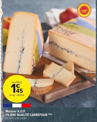 Carrefour Market Carrefour morbier a.o.p. filière qualité offre