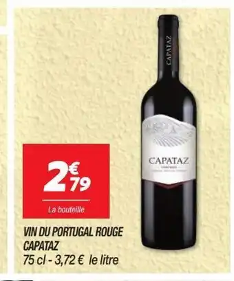 Netto Vin du portugal rouge capatza offre