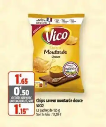 Coccinelle Supermarché Chips saveur moutarde douce VICO offre