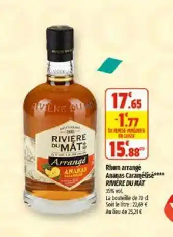 Coccinelle Supermarché Rhum arrange Ananas Caramélisé**** RIVIERE DU MAT offre
