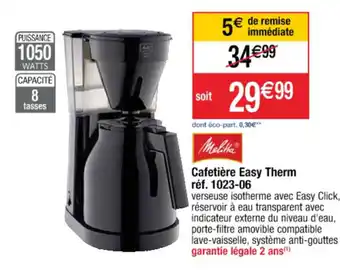 Cafetière easy therm