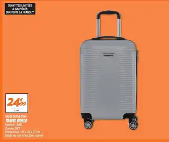 Netto Valise cabine grise travel world offre
