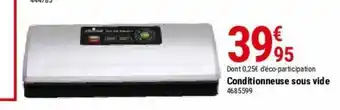 Gamm vert Conditionneuse sous vide offre