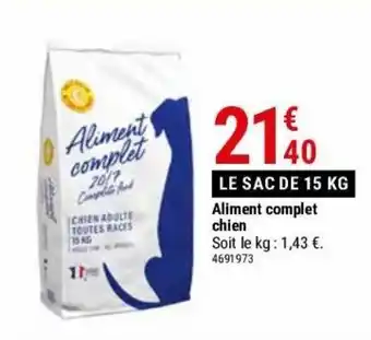 Gamm vert Aliment complet chien offre