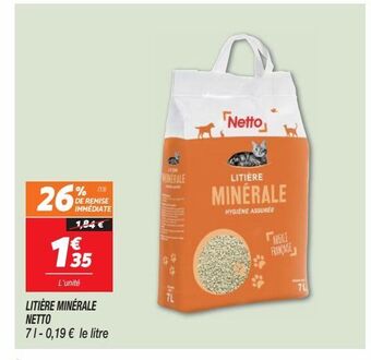 Litière minérale netto