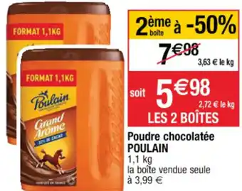 Cora x Carrefour Poudre chocolatée poulain offre