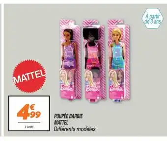 Netto Poupée barbie mattel offre
