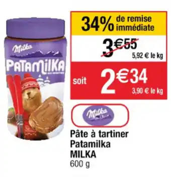 Cora x Carrefour Pâte à tartiner patamika offre