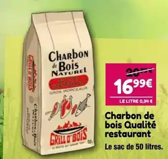 Point Vert Charbon de bois qualité restaurant offre