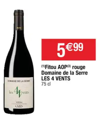 Cora x Carrefour Fitou AOP rouge domaine de la serre offre