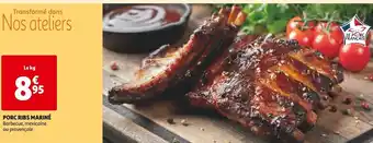 Auchan PORC RIBS MARINÉ Barbecue, mexicaine ou provençale offre