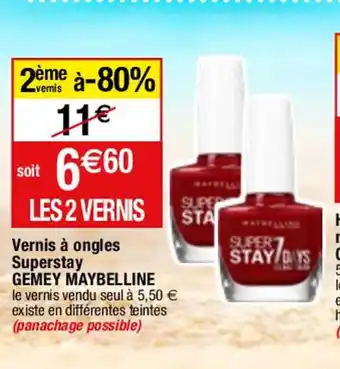 Vernis à ongles Superstay GEMEY MAYBELLINE