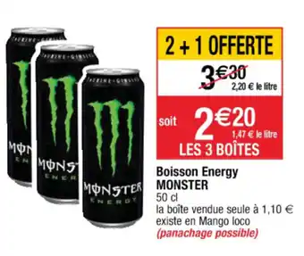 Cora x Carrefour Boisson energy monster offre
