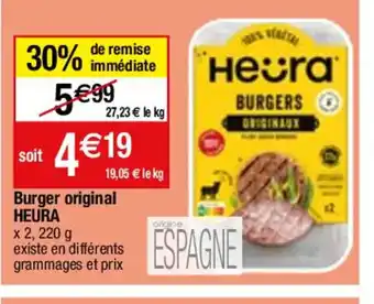 Migros Burger original HEURA offre