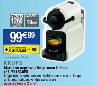 Machine expresso Nespresso Inissia